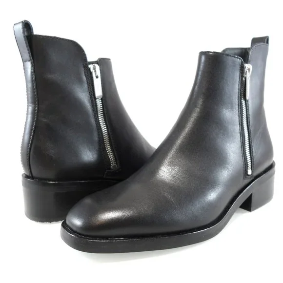 NWT$525 3.1 Phillip Lim Alexa Leather Ankle Bootie Dual Side Zippers Boots 38.5 - Picture 9 of 17